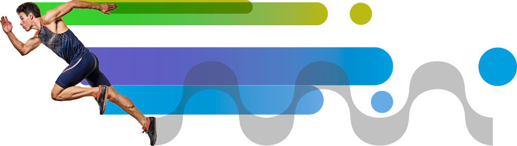 Ilustração de um atleta correndo